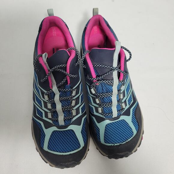 Merrell Moab FST Low Waterproof Hiking Shoes In Blue & Pink Size 6  121825-2824 - Picture 7 of 8
